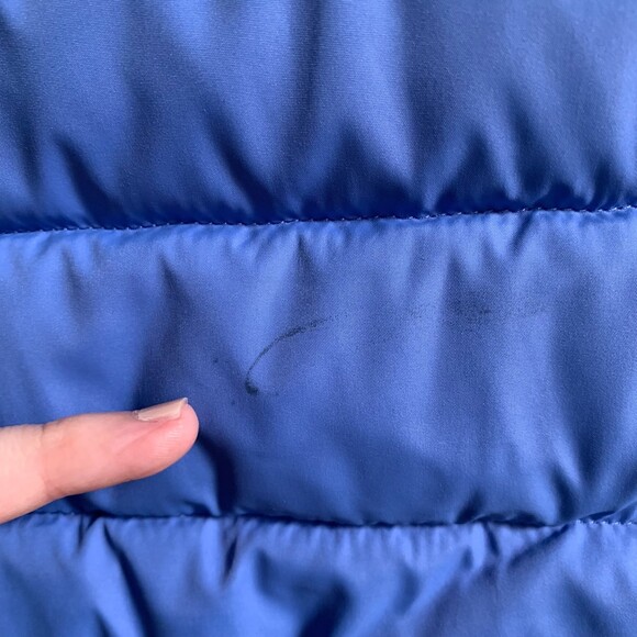 J. Crew Puffer Vest Women's Size Small Full Zip Mock Neck Periwinkle Blue Preppy - Picture 9 of 9